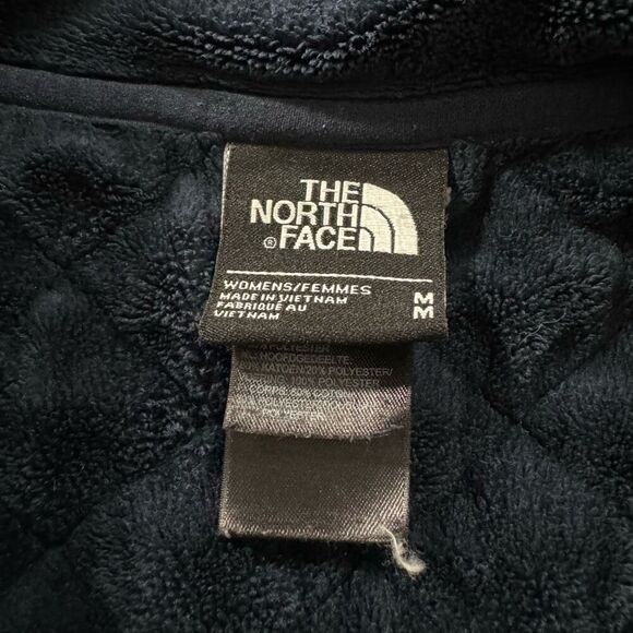 The North Face Womens Fleece Quilted Full Zip Pea Coat Jacket Dark Purple Medium - Picture 9 of 16